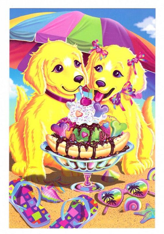 Lisa Frank Casey & Candy Golden Retrievers by CollectorsWarehouse