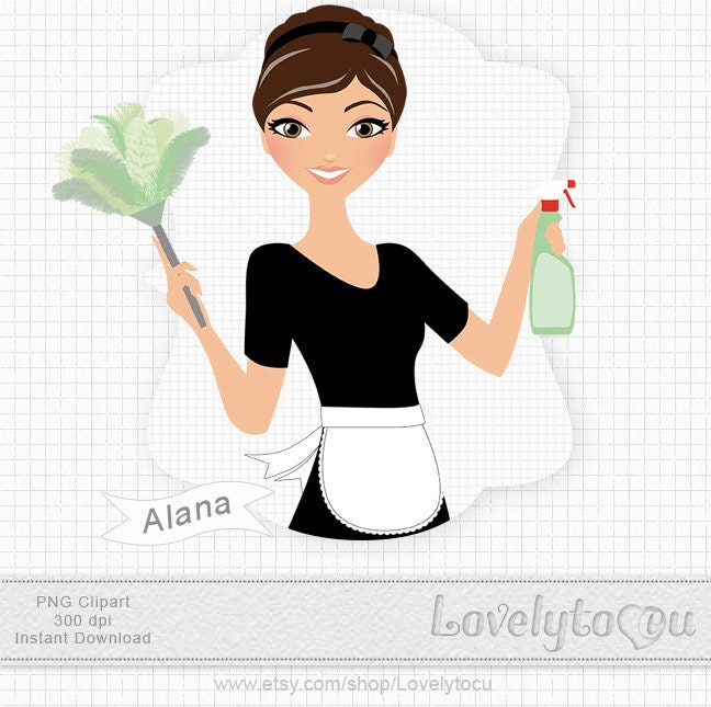 girl cleaning clipart - photo #41