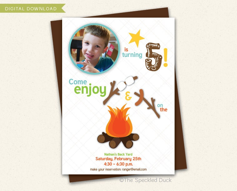 Get Campy - Custom Invitation - Digital Download Il_170x135