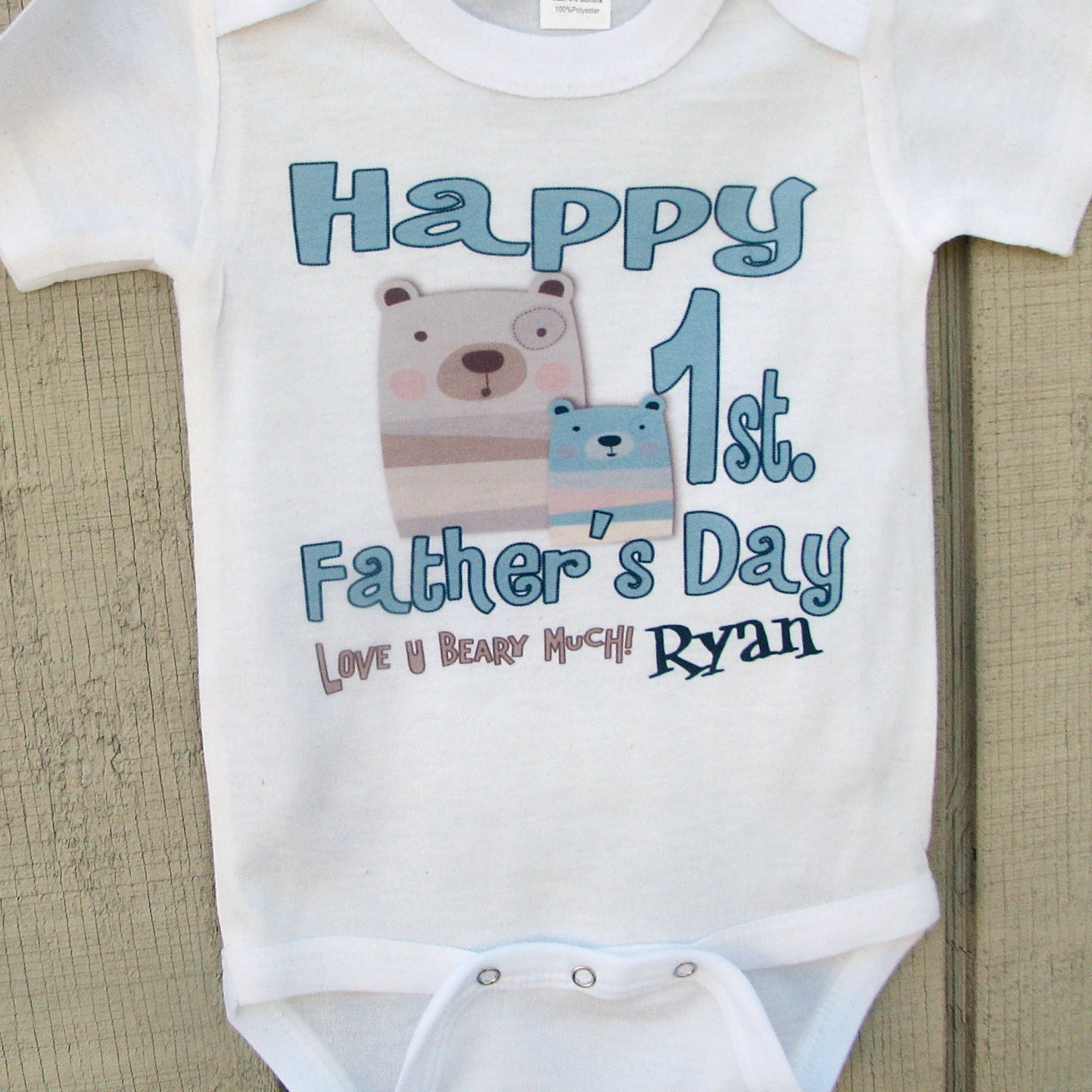 first fathers day shirt and onesie