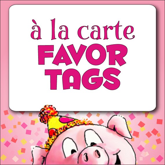 à la Carte FAVOR TAGS - DIY Printable Il_570xn