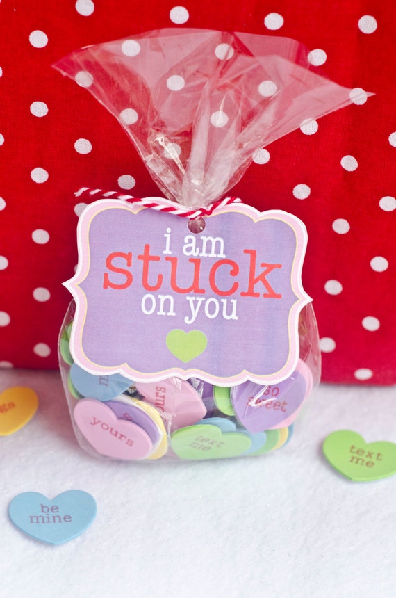 Valentine PRINTABLE 'I Am Stuck On You' DIY Valentine by Love The Day Il_570xn