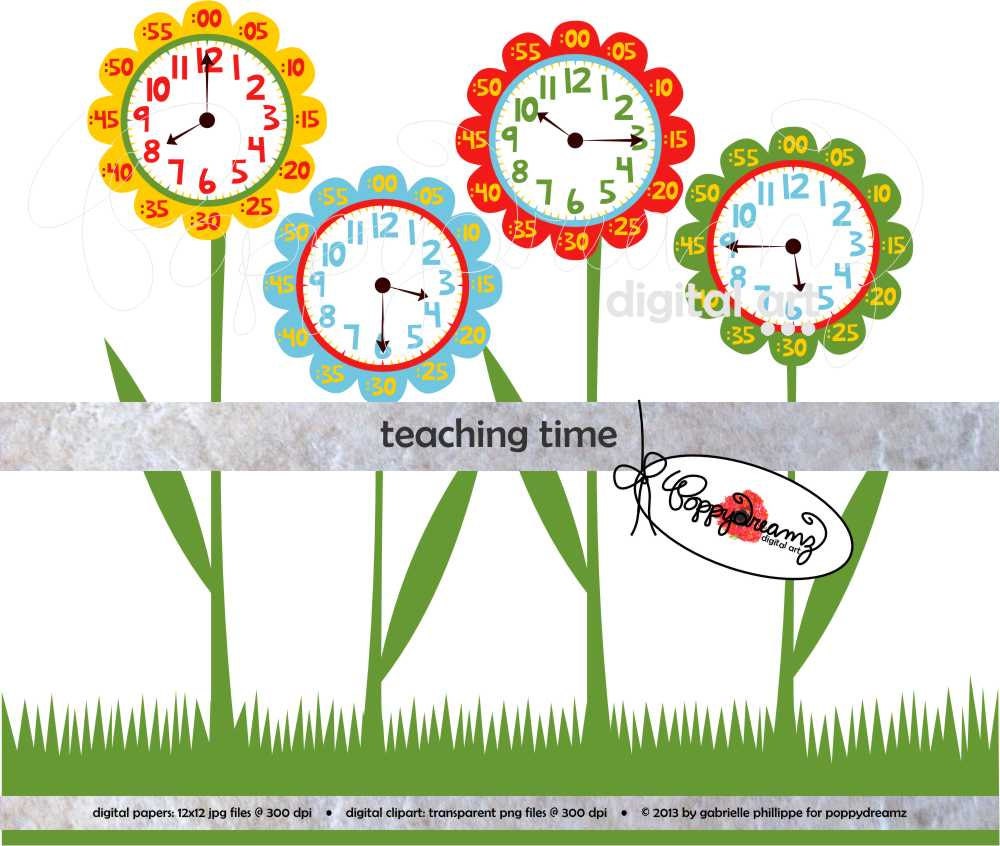 free clock clipart for teachers - photo #12