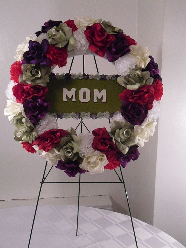 Items similar to Gravesite Wreath // Cemetery Silk Flowers // Memorial