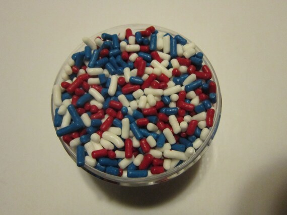 4oz Red White & Blue Cupcake Cake Pop Cookie Jimmie Sprinkles Il_570xn