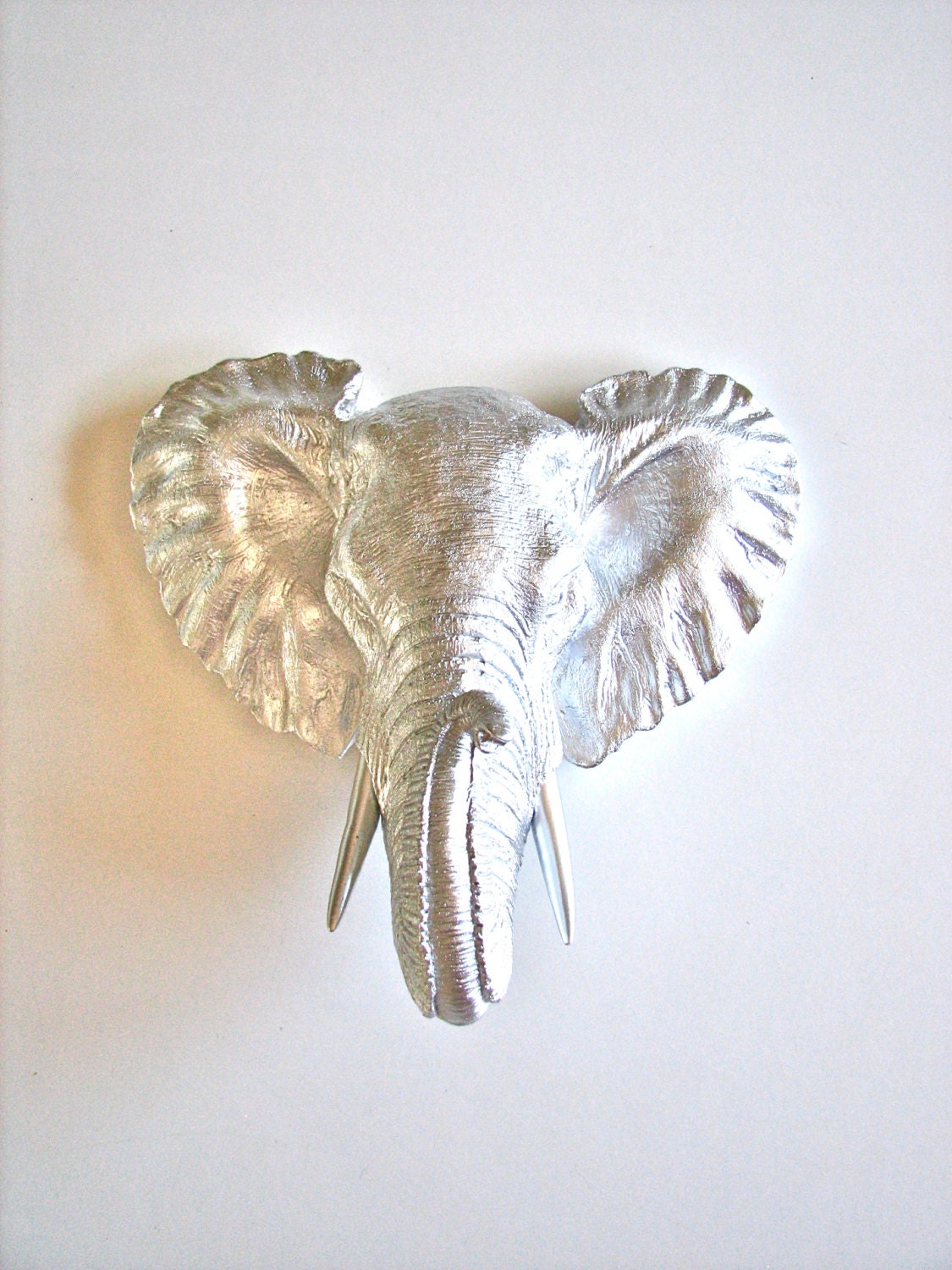 Faux Taxidermy Small Elephant Wall Hanging in by mahzerandvee