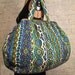 50's Huge Floral Carpet / Knitting Bag