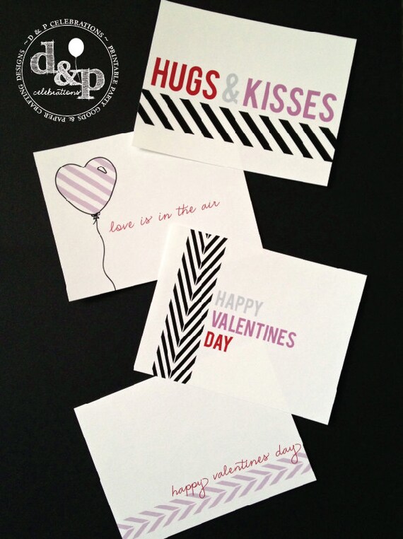 Lavender Valentine Love Notes with FREE printable envelope Instant Download DIY Printable Page Il_570xn