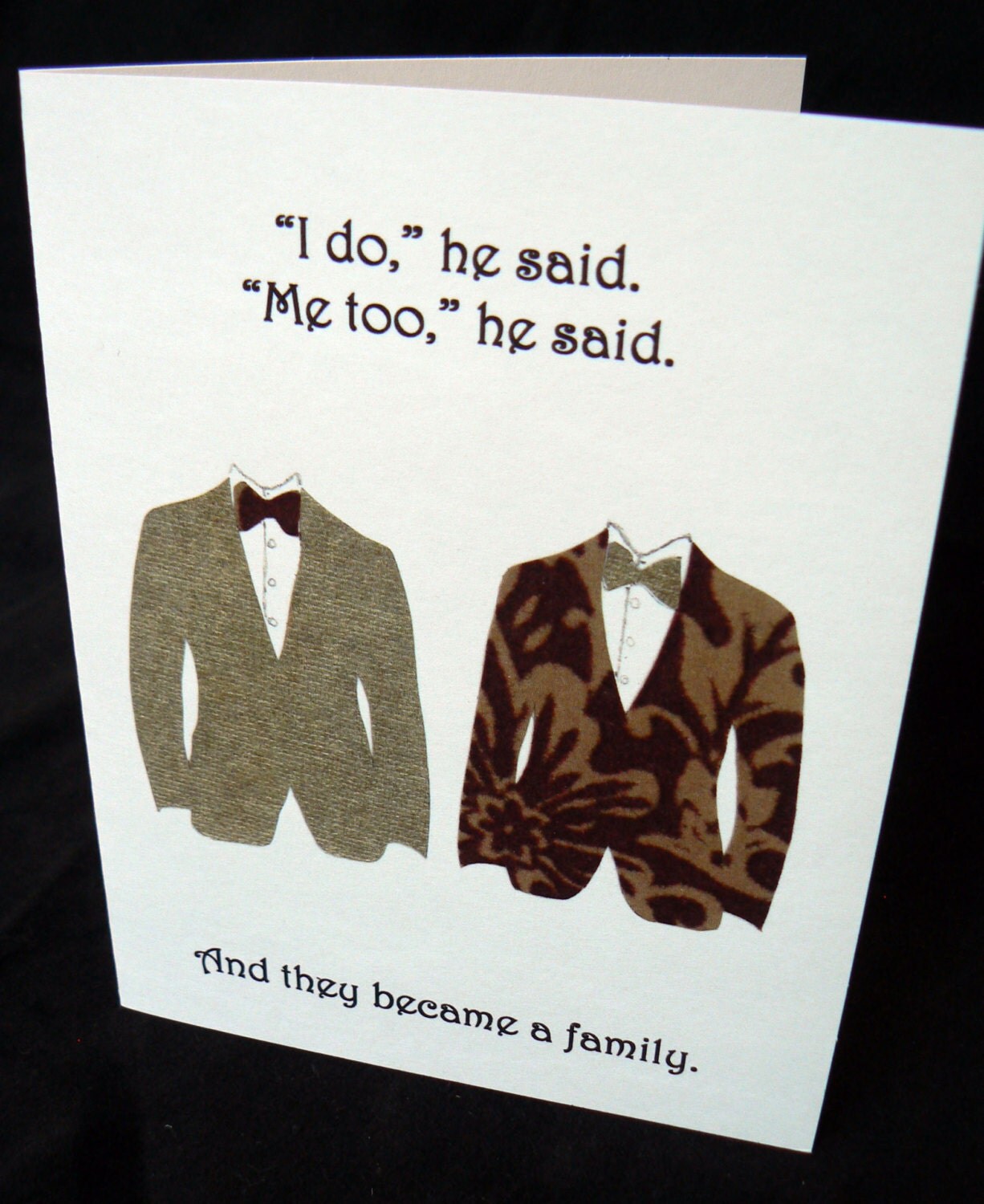 Same Sex Wedding Card By Lefthandartbycarly On Etsy