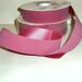 Vintage PINK Velvet Ribbon Dusty Rose Mauve Satin Back 1 3/8" Christmas Wedding DIY Craft Supplies 25 yards