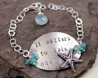 It matters To This One Sterling Silver Starfish P