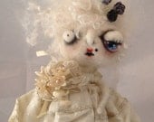 Zombie bride ooak art doll