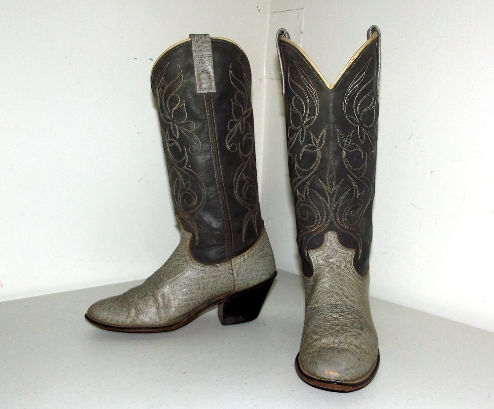 womens grey cowgirl boots