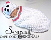 Crochet Poodle Cocoon and Hat Crochet Pattern pdf701