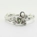 Rose Garden Ring with Diamonds and Green Sapphire