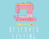 RESERVED listing especially for babylovin