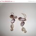 Christmas in July Sale: Bold Beautiful Silver Orchids with Freshwater Pearl Earrings