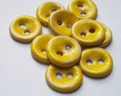 Lemon Zest Ceramic Buttons