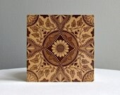 Made in Brooklyn - Aesthetic Movement Transferware Ceramic Tile International Tile Co 1880s