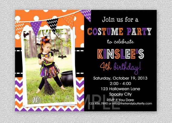 Halloween Costume Party Invitation , Halloween Party Invitation Il_570xn