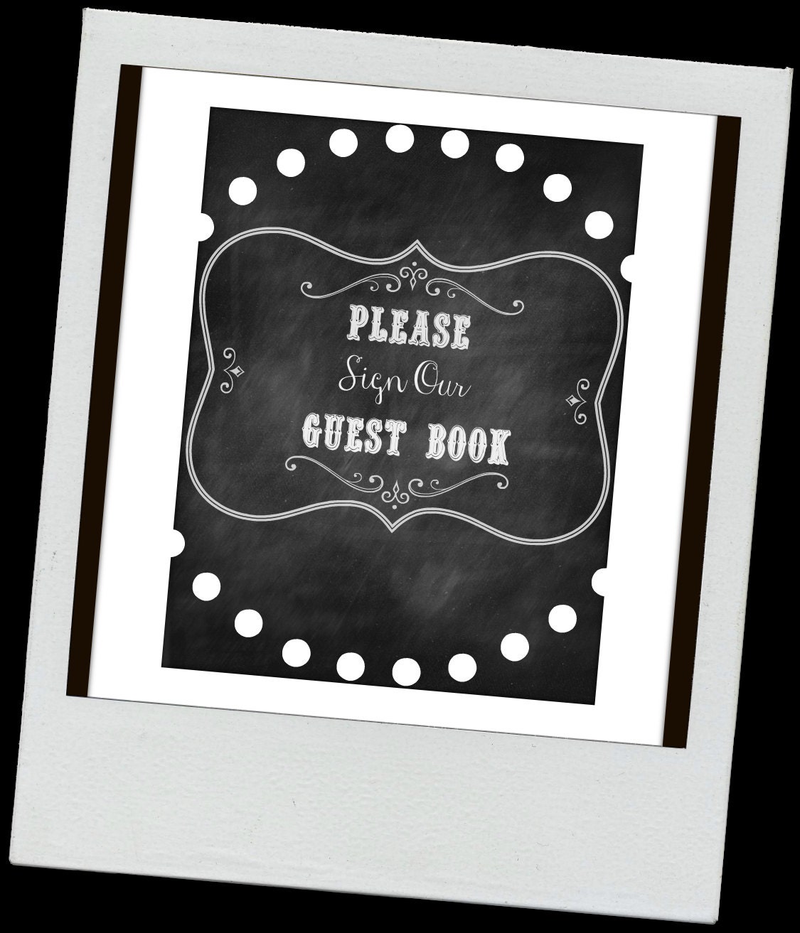 Wedding Sign / Guest Book Sign / Chalkboard Wedding Sign / Instant Download / Please Sign Our Guest Book Printable Il_570xn