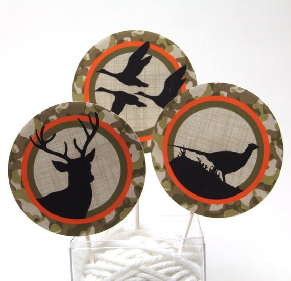 Hunting Wildlife - Set of Three Table Centerpieces Il_570xn