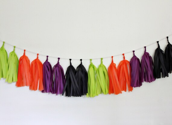 Tissue Tassel Garland Kit - Spooky Il_570xn