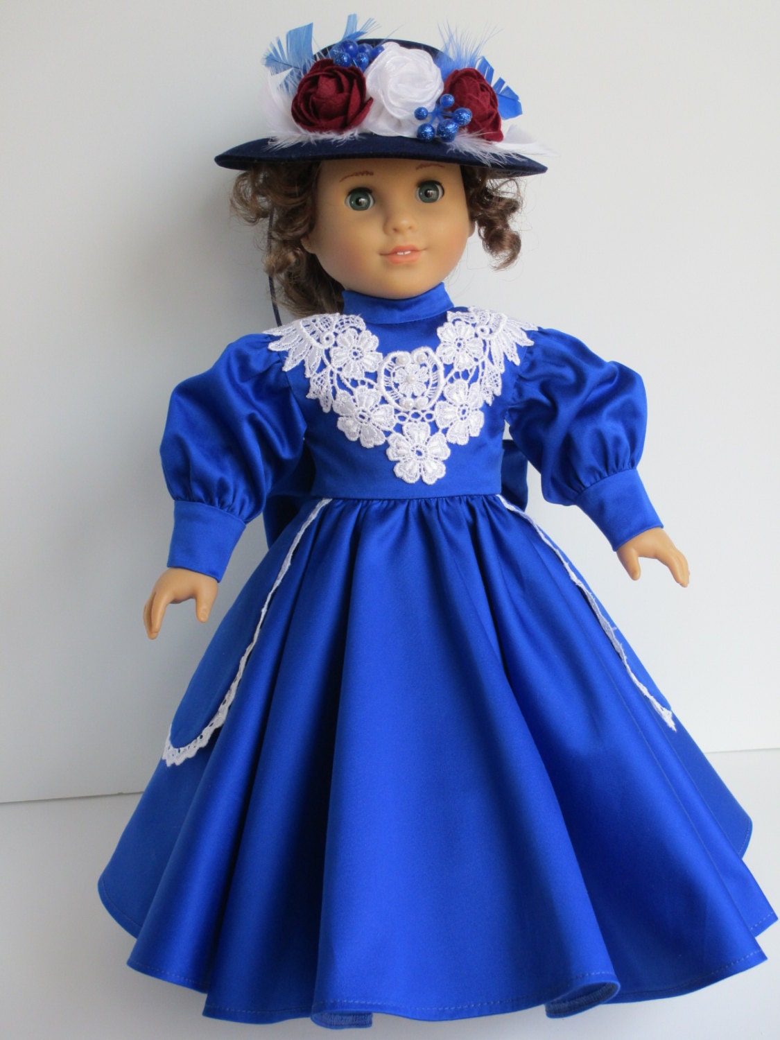 Royal Blue High Fashion Dress For American Girl Doll Marie Etsy