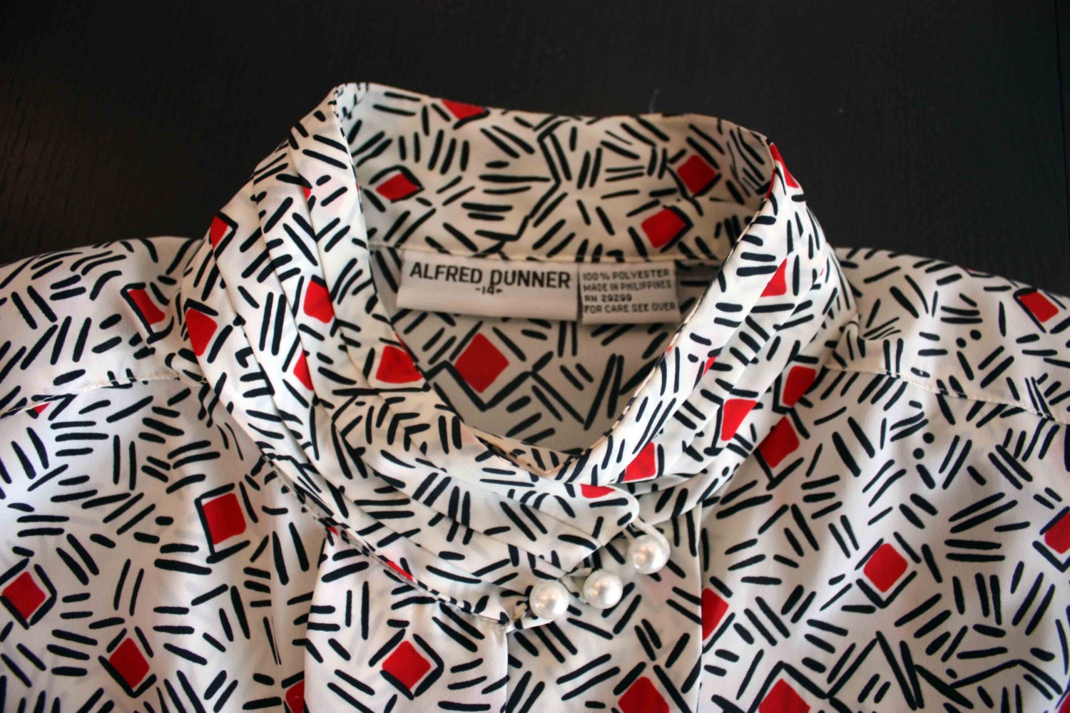 Alfred Dunner Geometric Patterned Blouse