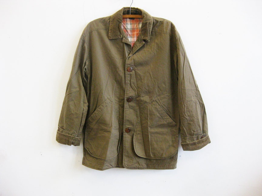 J.Crew Barn Coat Jacket // Vintage Men's XS or Women's by shopFOLK