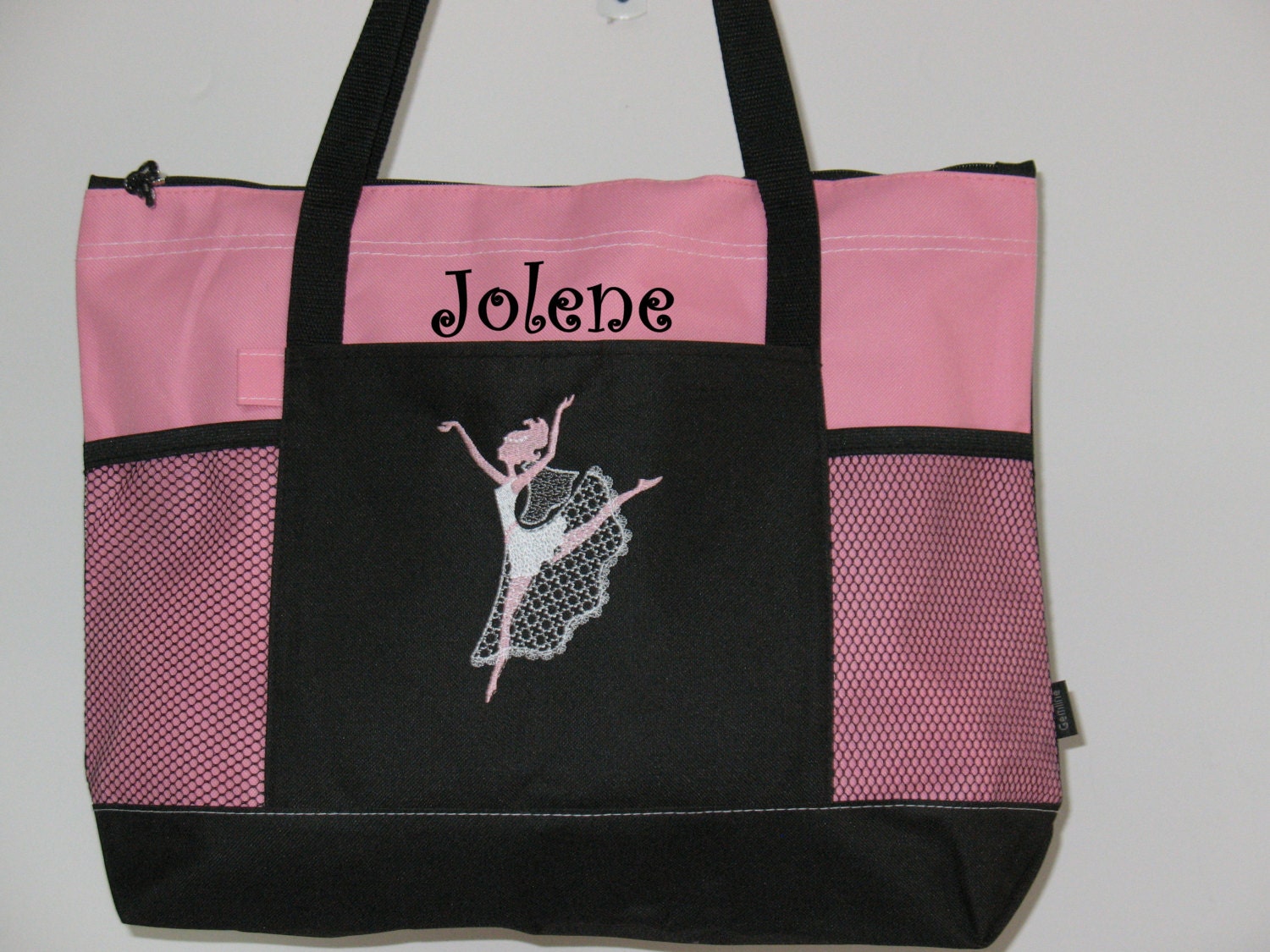 Personalized DANCE BAG Tote Bag BALLET Bag by kozykidzboutique