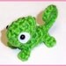 Mini Green Chameleon Plushie