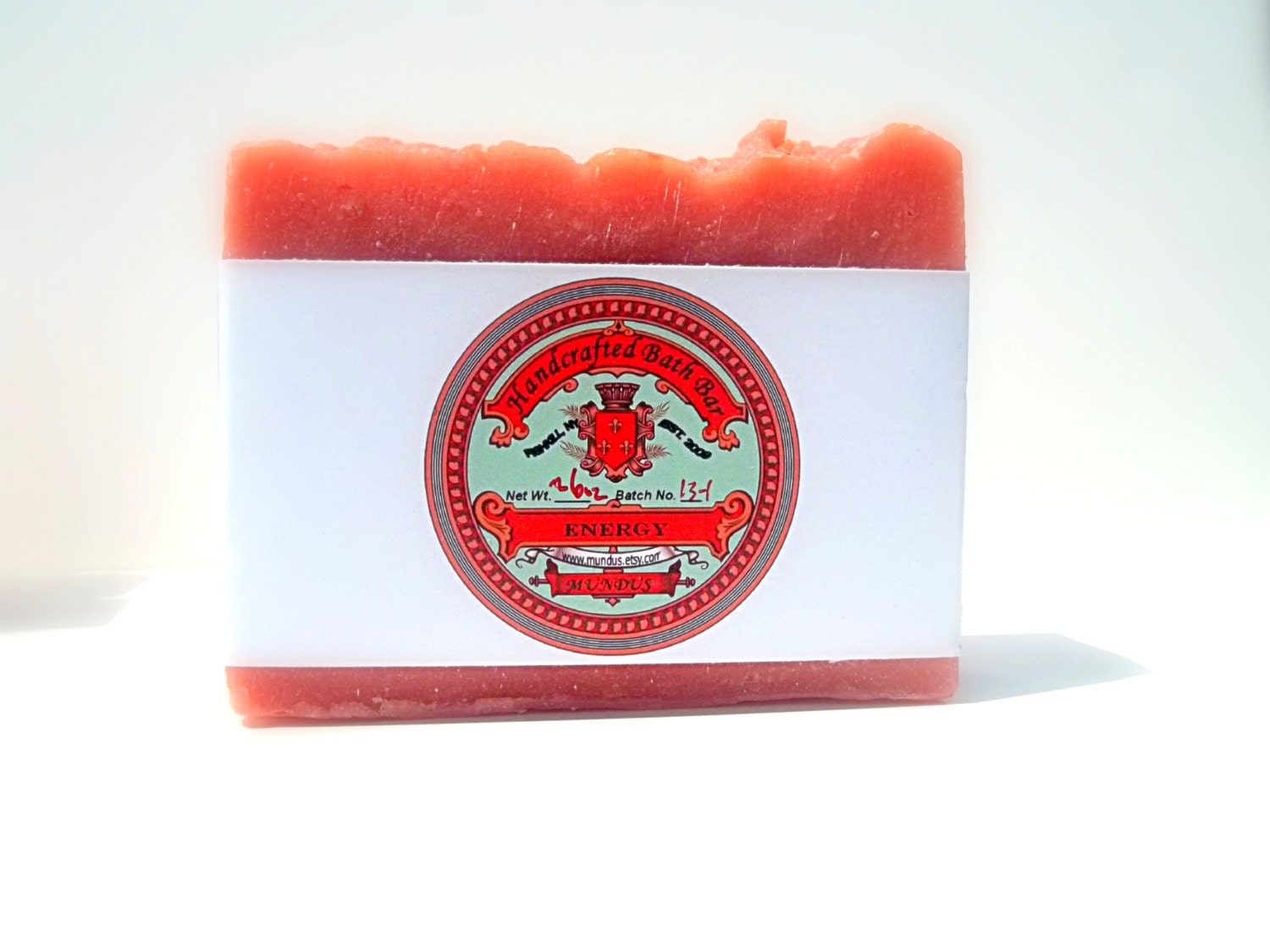 Energy - Handmade Soap with French Red Clay and Kaolin Clay - Mundus