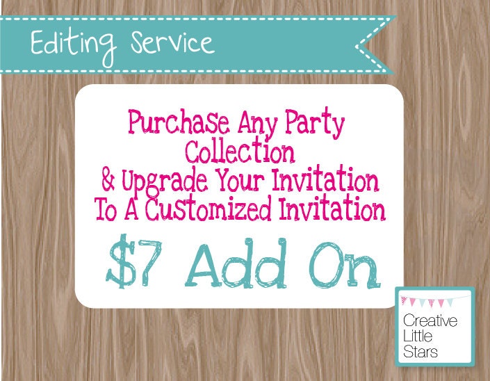 Custom Invitation Editing Service Upgrade Il_570xn