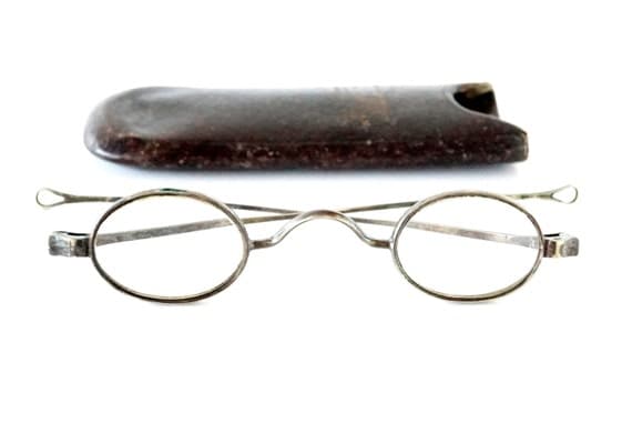 Vintage Antique Oval Wire Rimmed Reading Glasses By Thirdshift