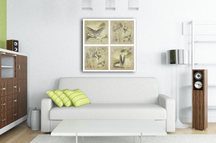 Garden Butterflies - Gallery Wrap