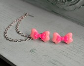 Pink Bow Cartilage Earring