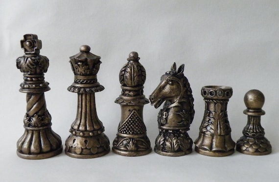 Ornate Staunton Latex Chess Mouldsmolds 9 By Chessmouldsandmore