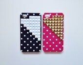Sale -- FREE Shipping US -- Polka Dot Minnie Mickey iPhone 4 4S Studded Phone Case AT&T Verizon Sprint