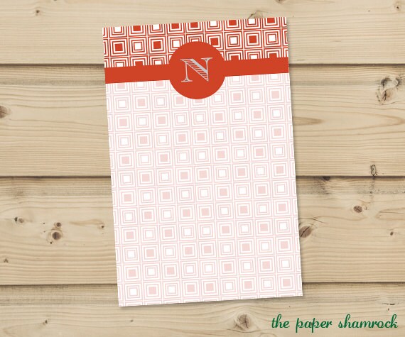 Squares Notepad, Custom Notepad, Personalized Notepad Il_570xn