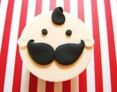 Custom Mustache Baby Fondant Cake Topper Il_170x135