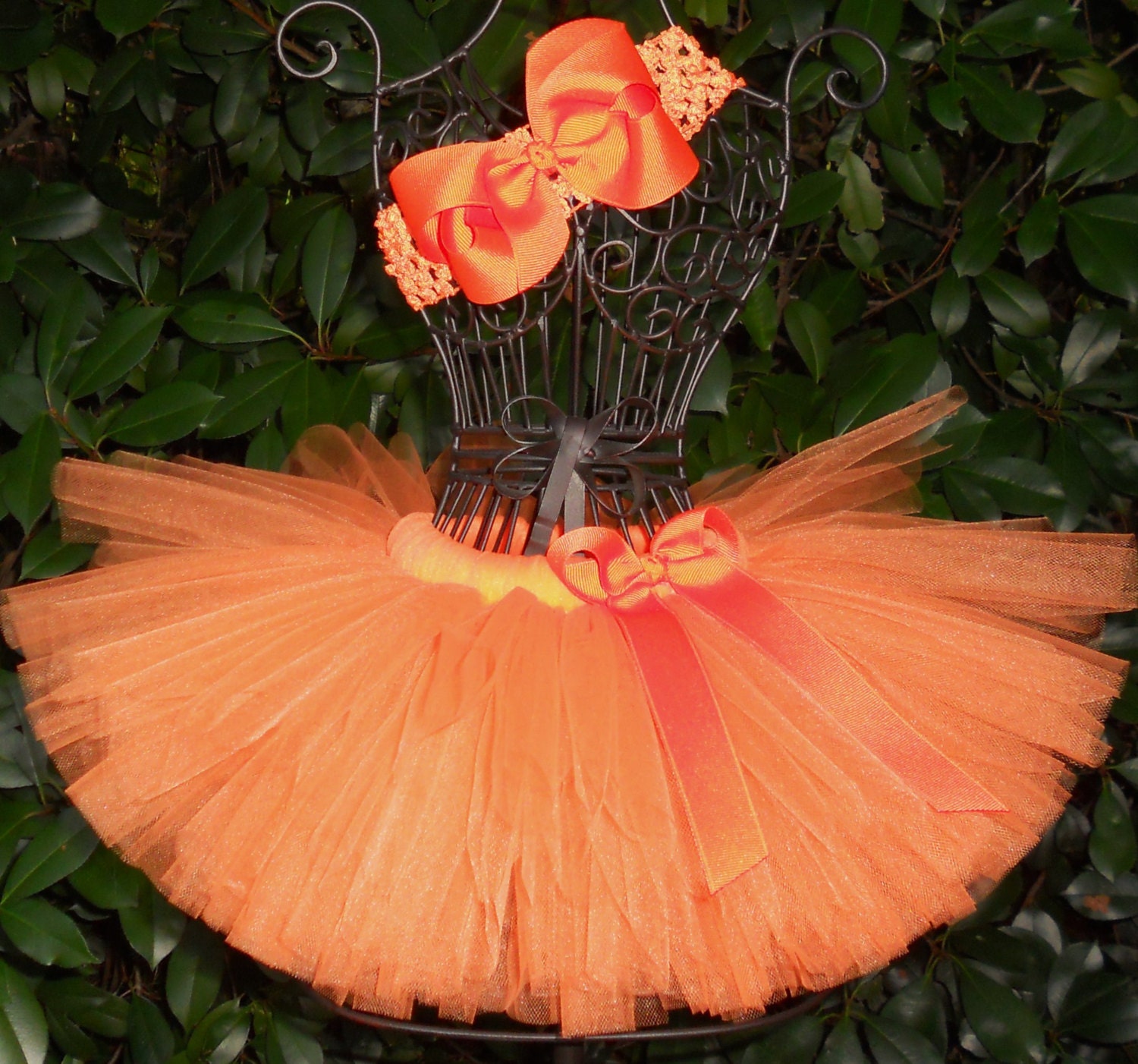 Items similar to SALE Orange Tutu Set Thanksgiving Baby Tutu Infant