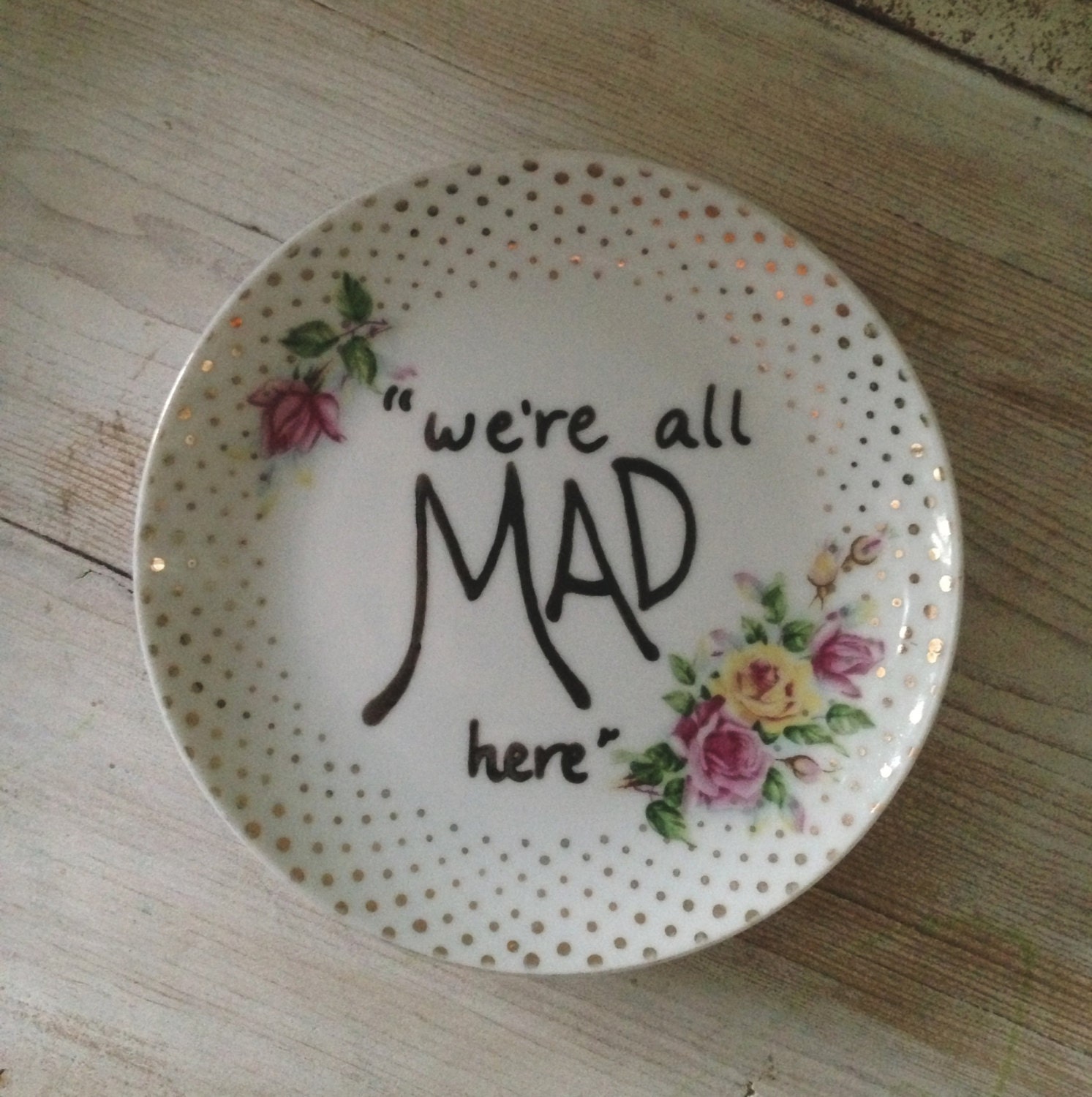Vintage Quote Plate