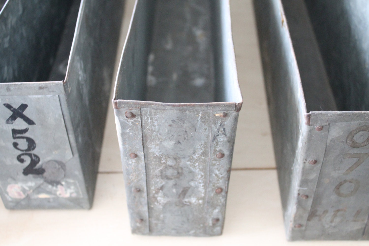 Galvanized Metal Industrial Troughs by FarmhouseSupply on Etsy