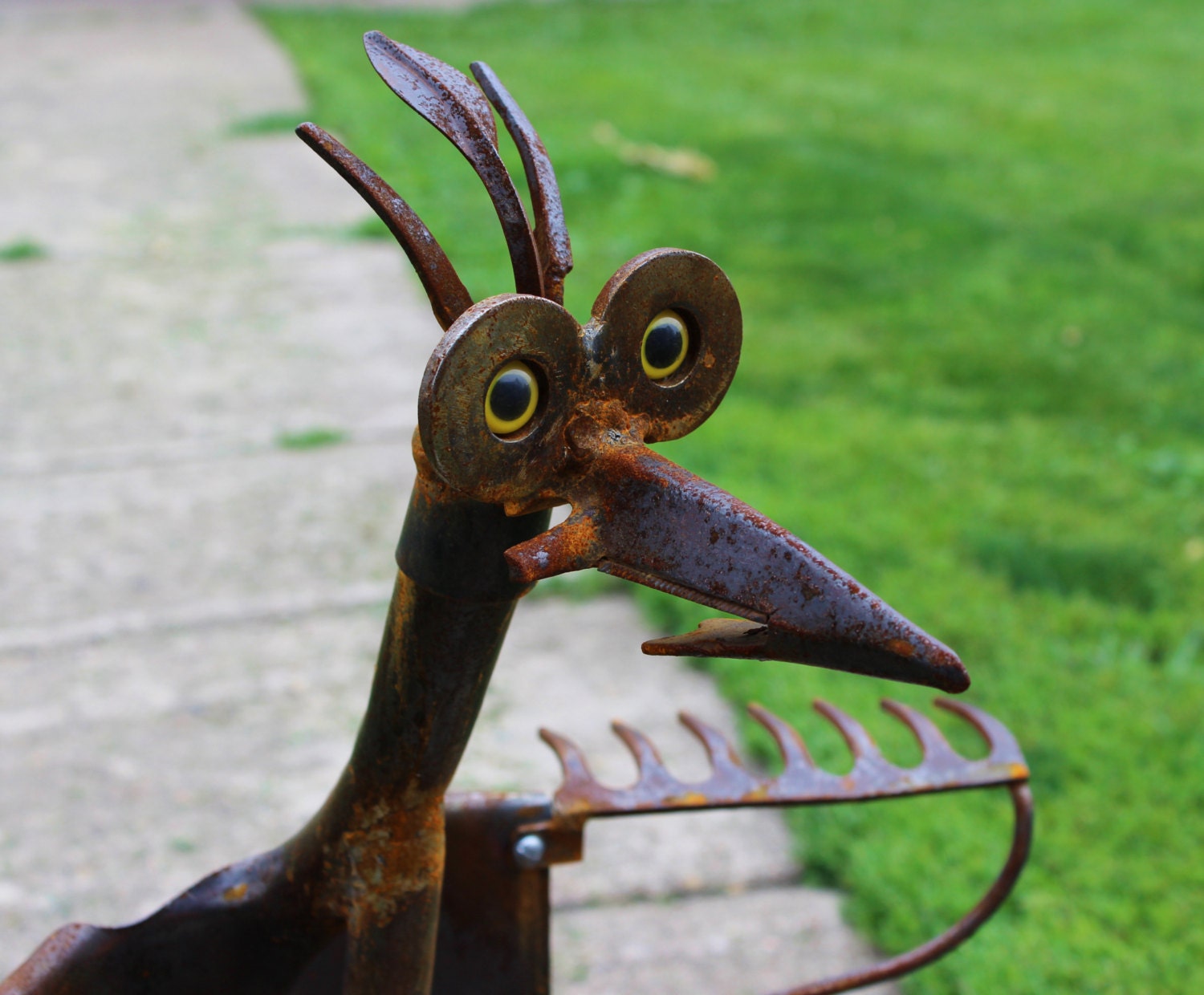 Google Me Metal Art Sculpture Iron Yard Art by TheIronmonger