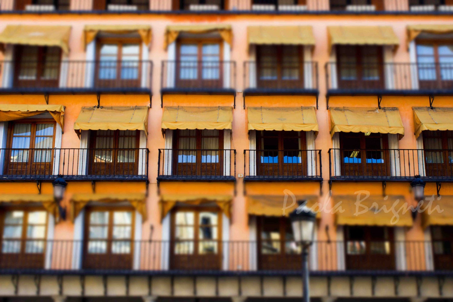 Window Photography, Travel Photography, Rustc, Toledo, Pink, Orange, Yellow, Spain, Dreamy, Wall Art, Europe - WorldPhotosByPaola