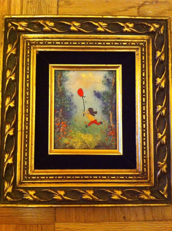 Painting by Fleming Enamel on Copper by Vintage1530 on Etsy