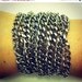 Silver chain bracelet or necklace, Silver necklace, Long Silver Necklace, Simple Silver Chain necklace, long necklace