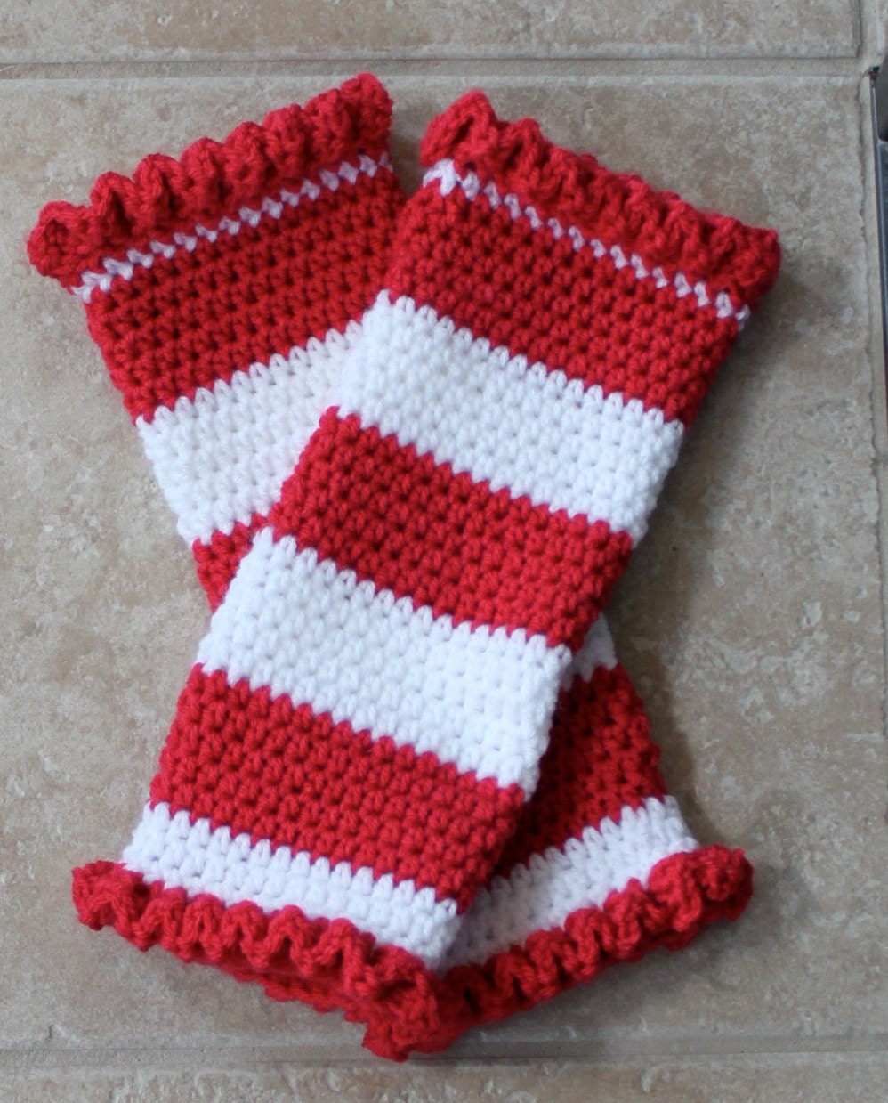 Single Ruffle Leg Warmers