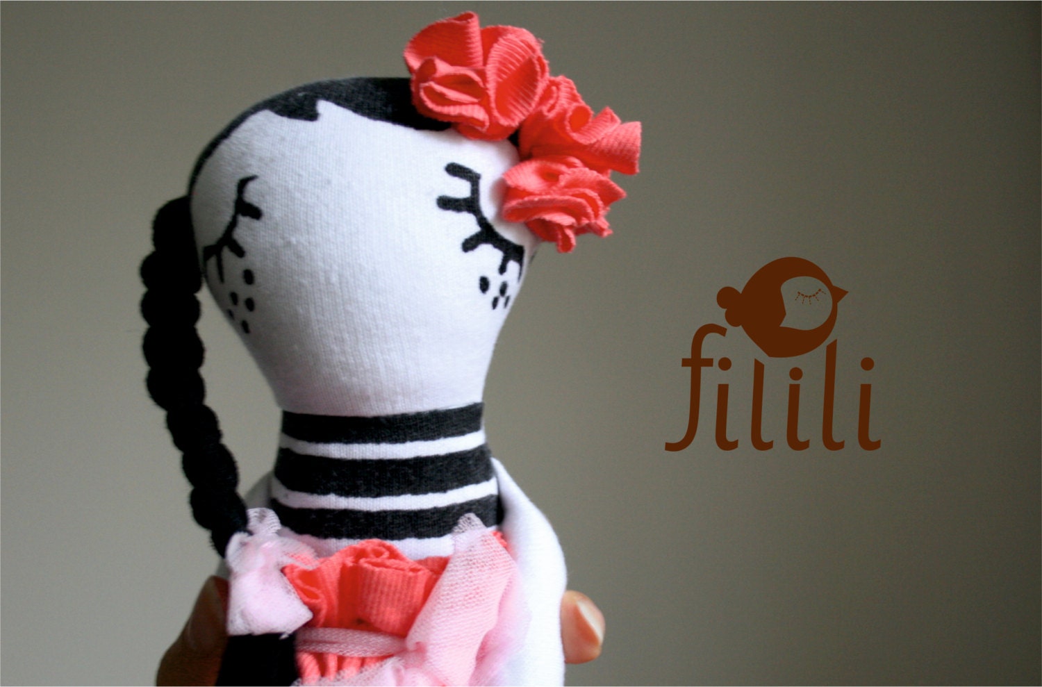 Rag Doll, Cloth Doll, Fabric Doll , Handmade Doll, Made With Love - Fililishop